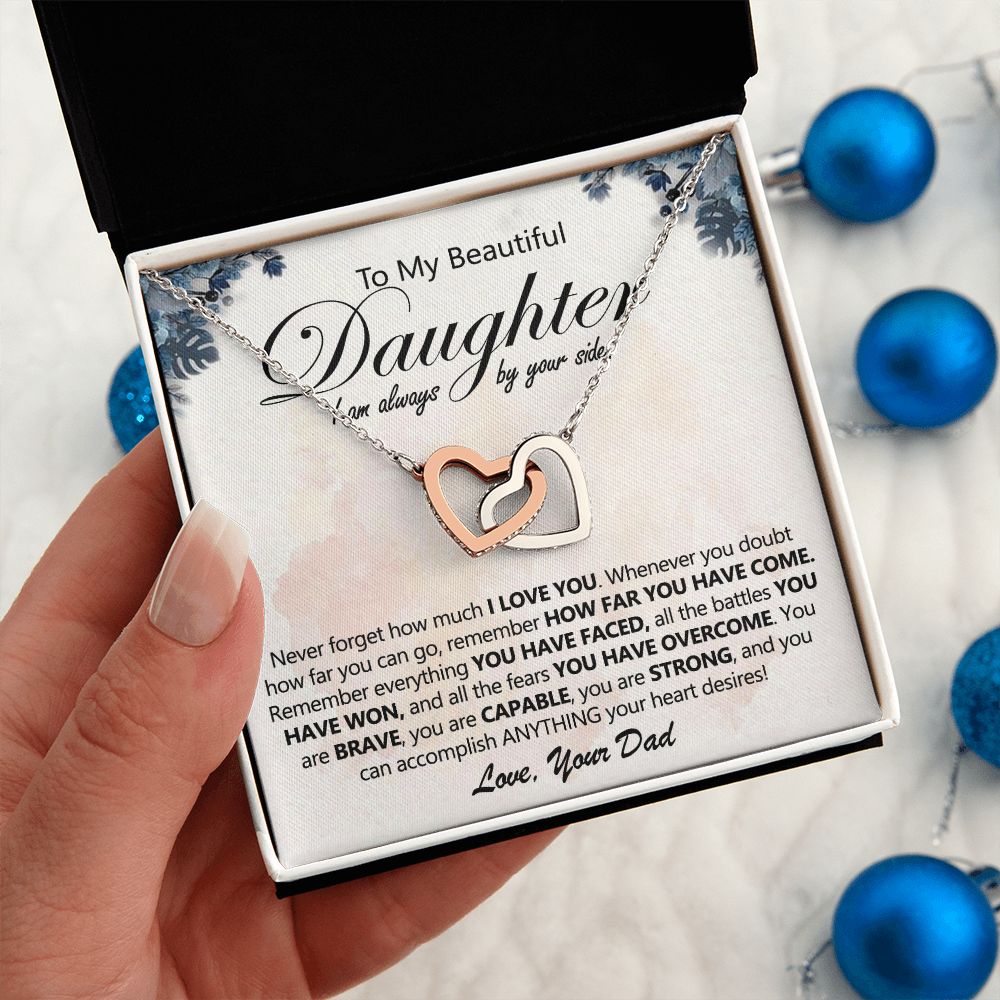 Dad to Daughter Necklace - Always by Your Side