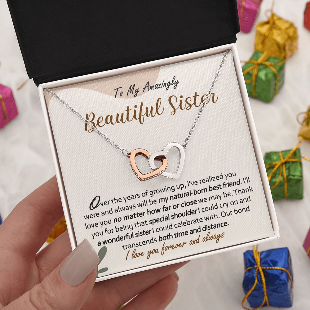 Sister Gift From Sister Pair Circles Necklace Big Sister & Little Sister  Sibling | eBay