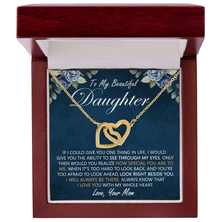 Daughter Heart Necklace Gift From Mom