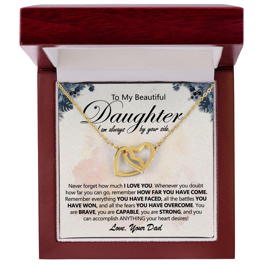 Dad to Daughter Necklace - Always by Your Side