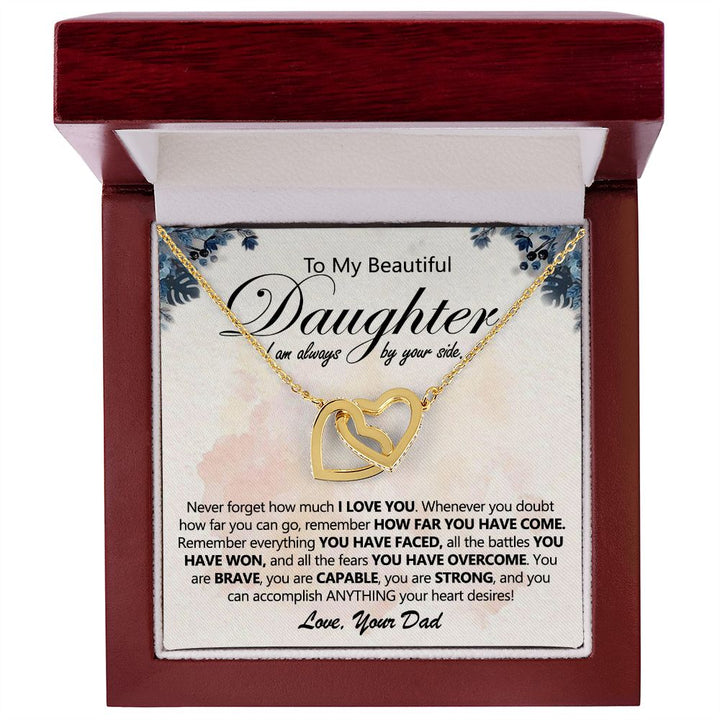 Dad to Daughter Necklace - Always by Your Side