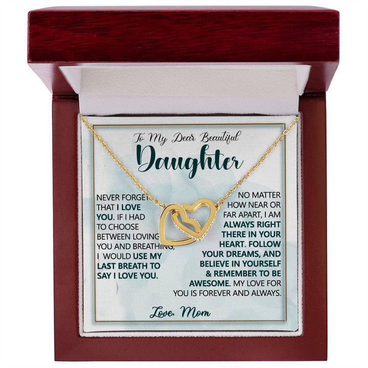 Forever Love Interlocking Hearts for Daughter