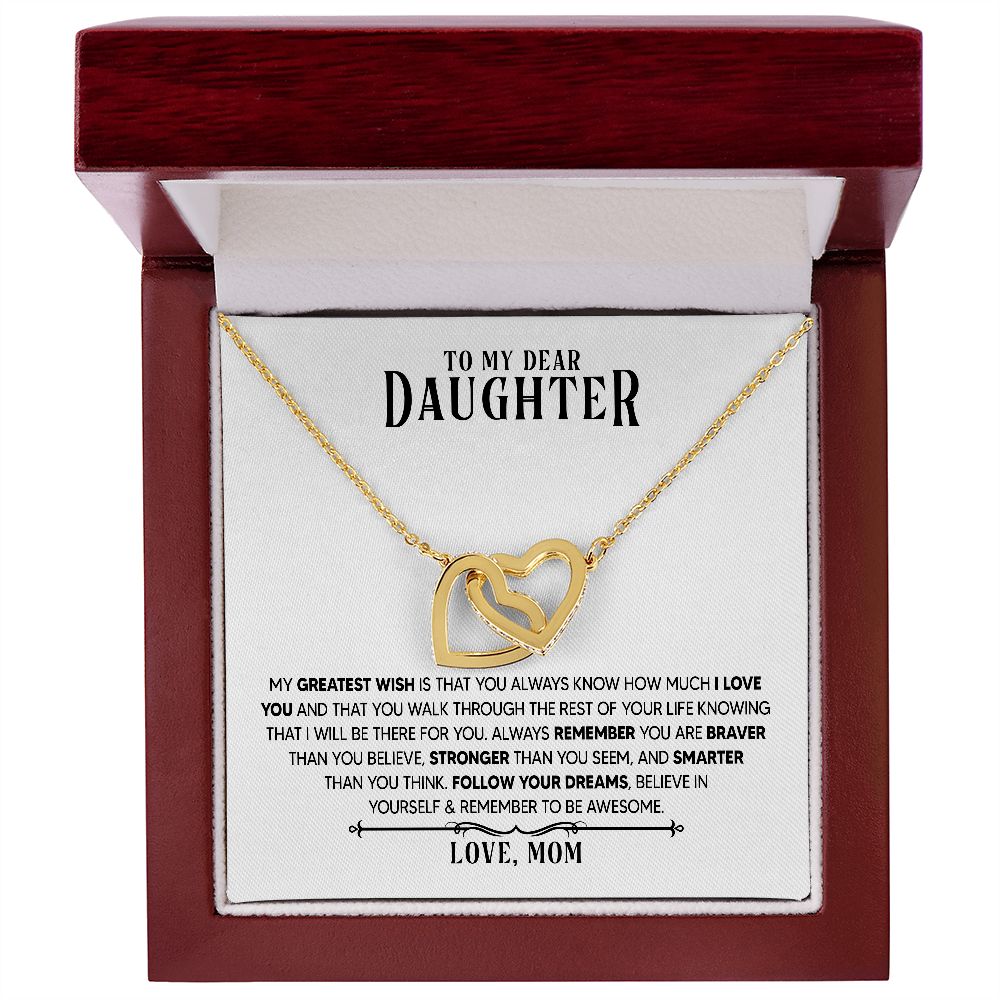 Mom to daughter necklace