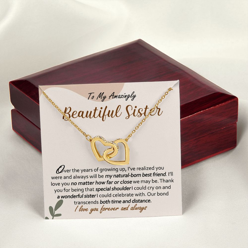 Sisters Are The Best Gift Of All Heart Gifts Glass Ornament