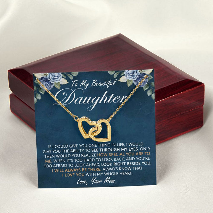 Daughter Heart Necklace Gift From Mom