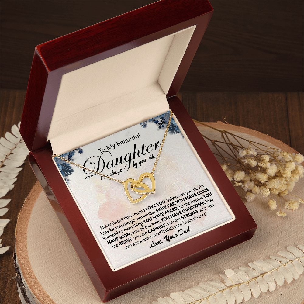 Dad to Daughter Necklace - Always by Your Side