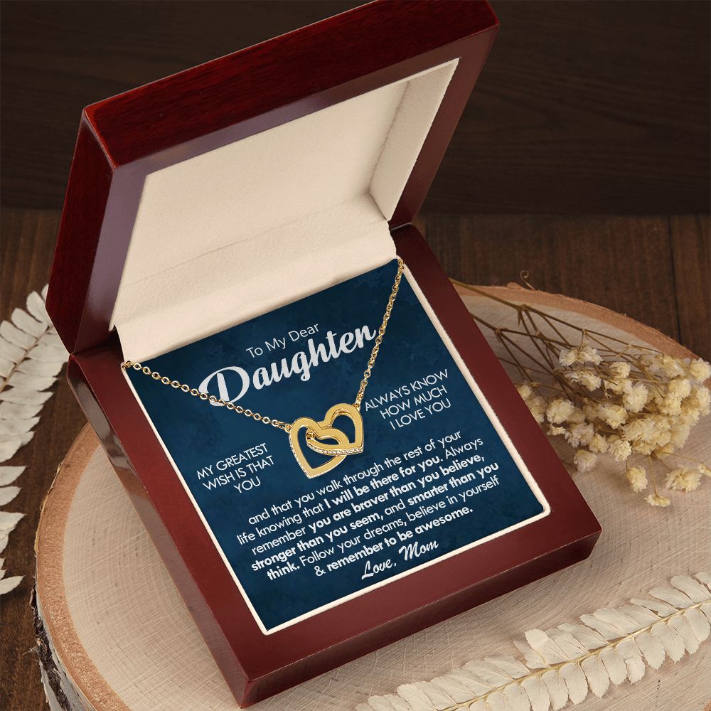 Mom to Daughter Always Loved Necklace