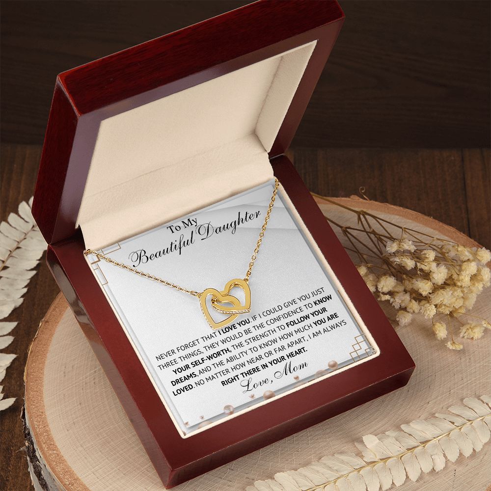 To My Daughter – Love Mom Necklace