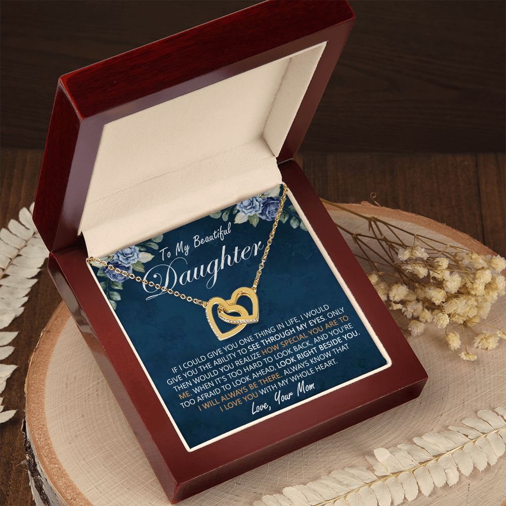 Daughter Heart Necklace Gift From Mom