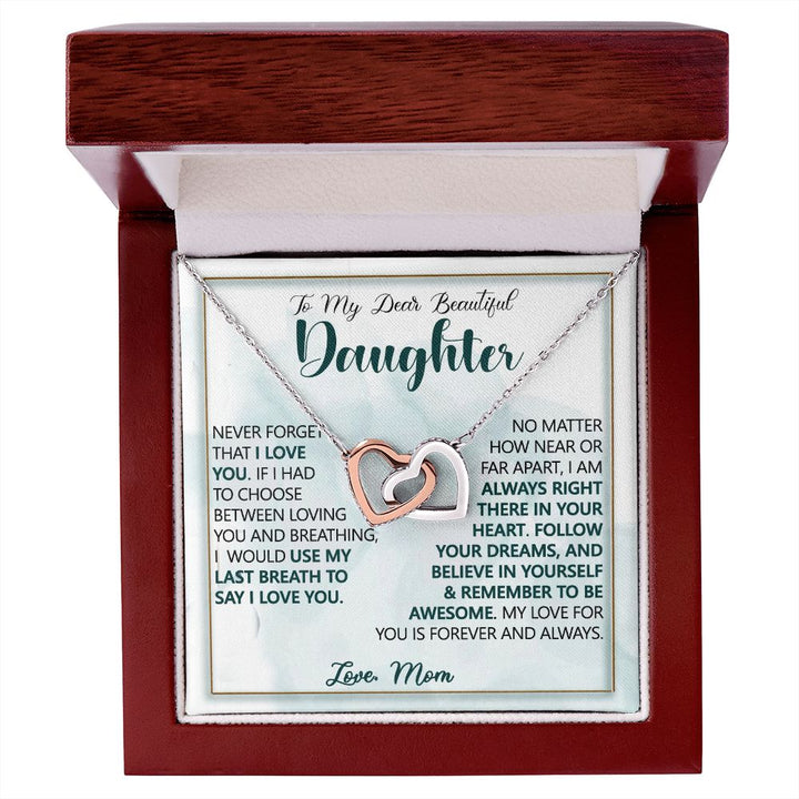 Forever Love Interlocking Hearts for Daughter