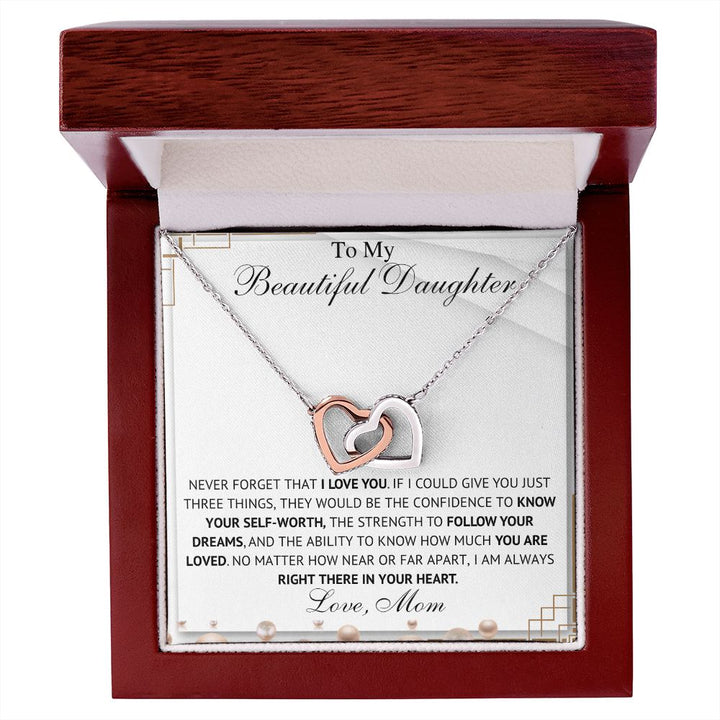 To My Daughter – Love Mom Necklace