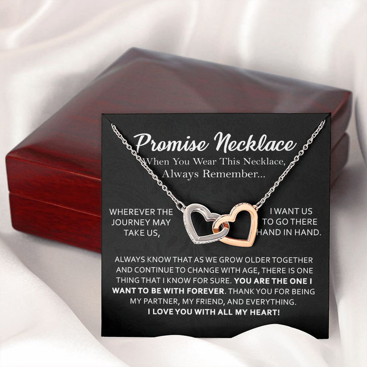 Forever Promise Interlocking Hearts Necklace