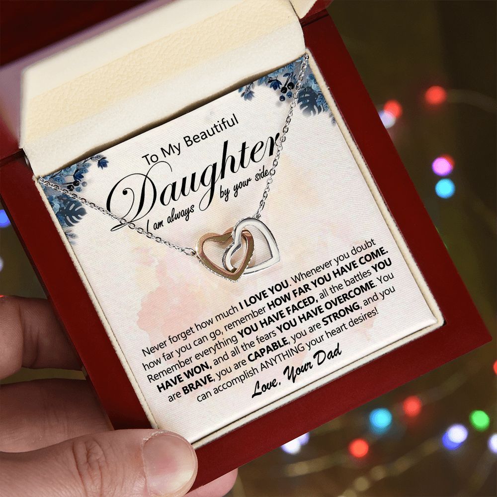 Dad to Daughter Necklace - Always by Your Side