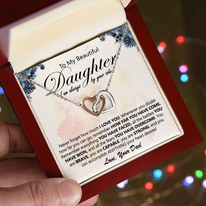 Dad to Daughter Necklace - Always by Your Side
