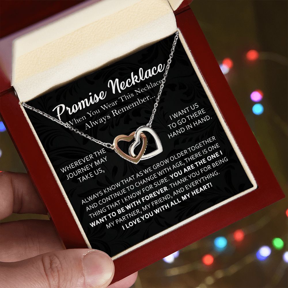 Forever Promise Interlocking Hearts Necklace