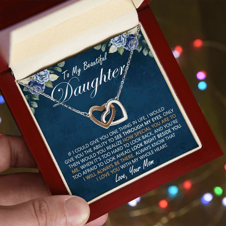 Daughter Heart Necklace Gift From Mom