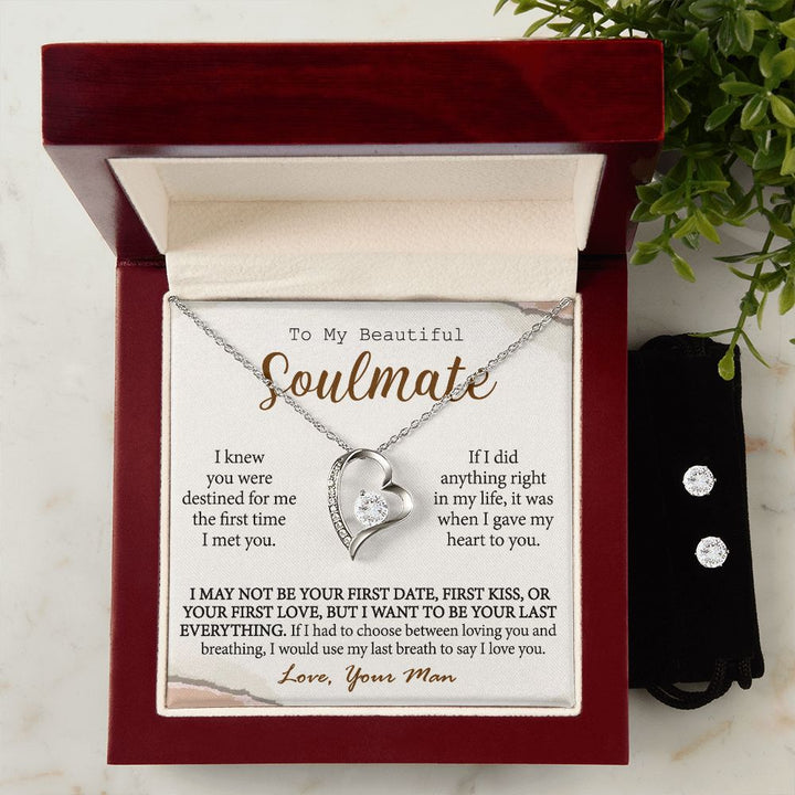 Heart Necklace Gift for Soulmate Wife