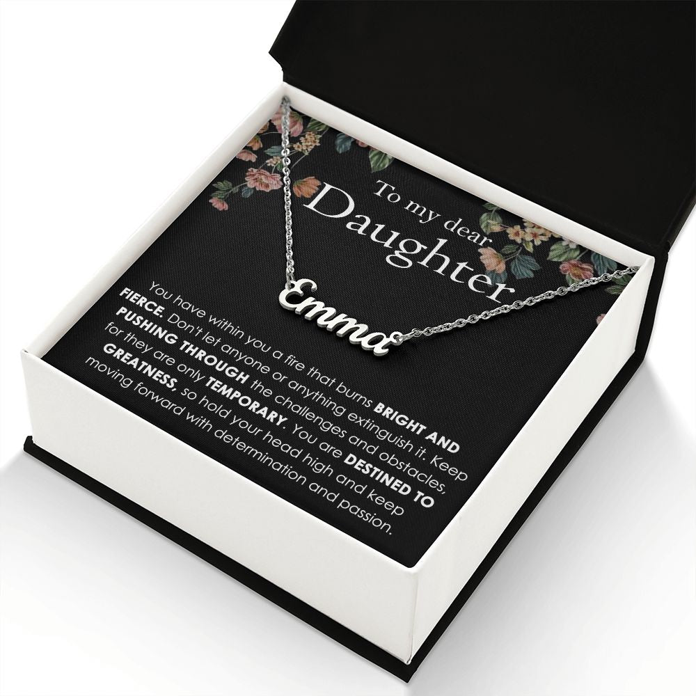 Custom Name Necklace Gift for Daughter