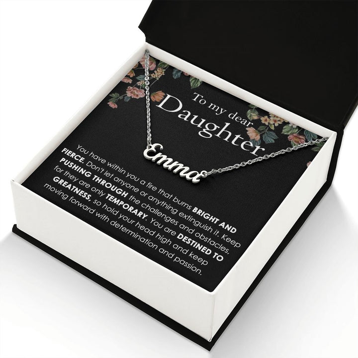Custom Name Necklace Gift for Daughter