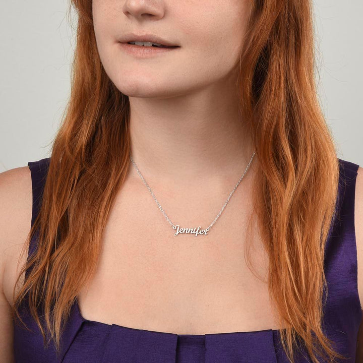 Custom Name Necklace from Proud Dad to Daughter