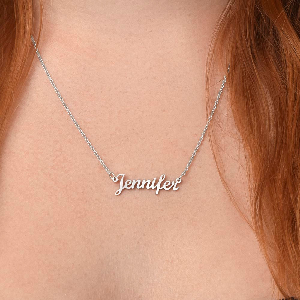 Custom Name Necklace from Proud Dad to Daughter