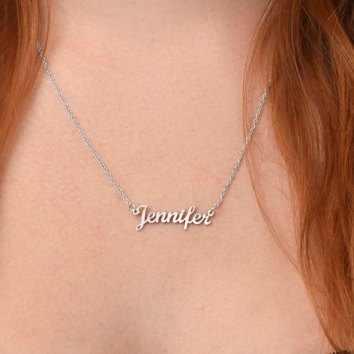 Custom Name Necklace from Proud Dad to Daughter