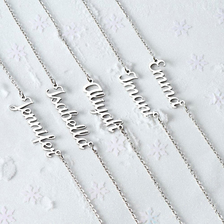 Custom Name Necklace from Proud Dad to Daughter
