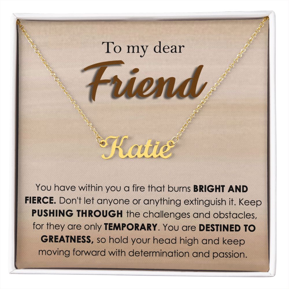 Personalized Name Necklace for Friend