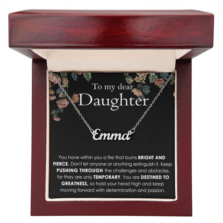 Custom Name Necklace Gift for Daughter