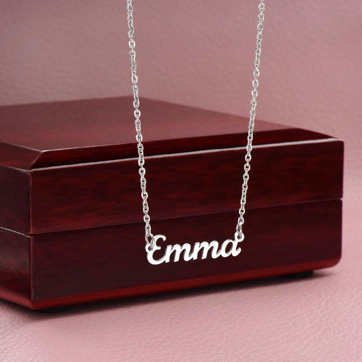 Custom Name Necklace from Proud Dad to Daughter