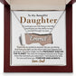 Proud Dad To Daughter Gift - Personalized Name Necklace