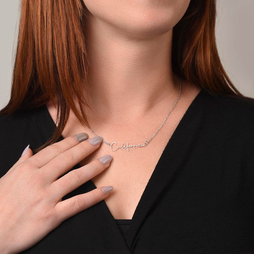 Virgo Mom Personalized Name Necklace Gift
