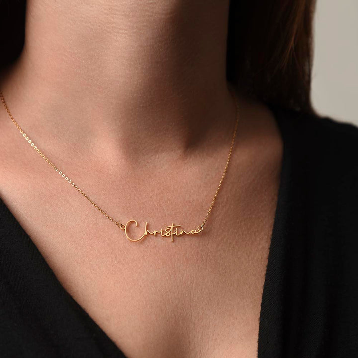 Libra Mom Name Necklace with Heartfelt Message