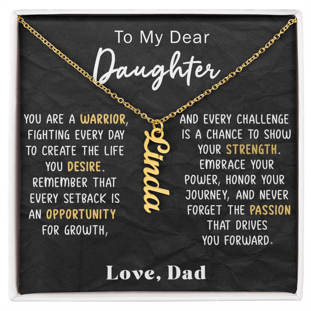 You　–　Dear　Are　A　My　Warrior　Daughter