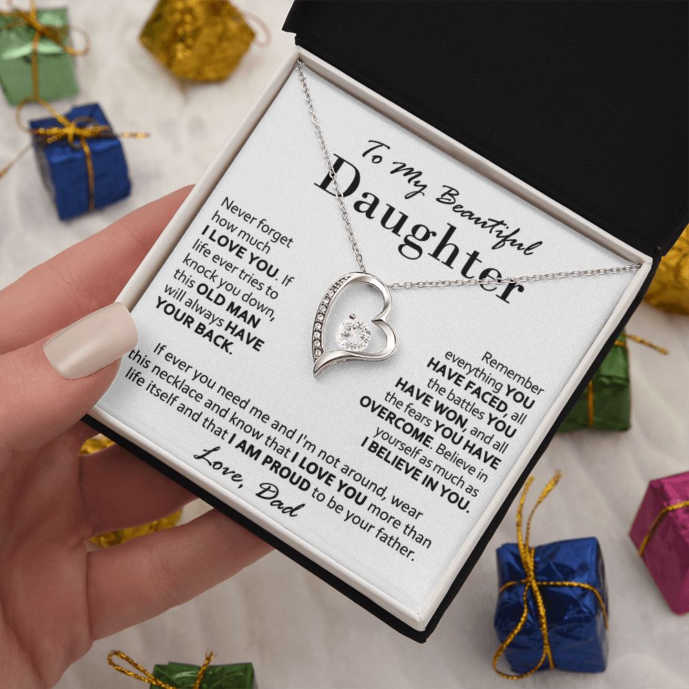 To My Daughter – Dad’s Heartfelt Necklace