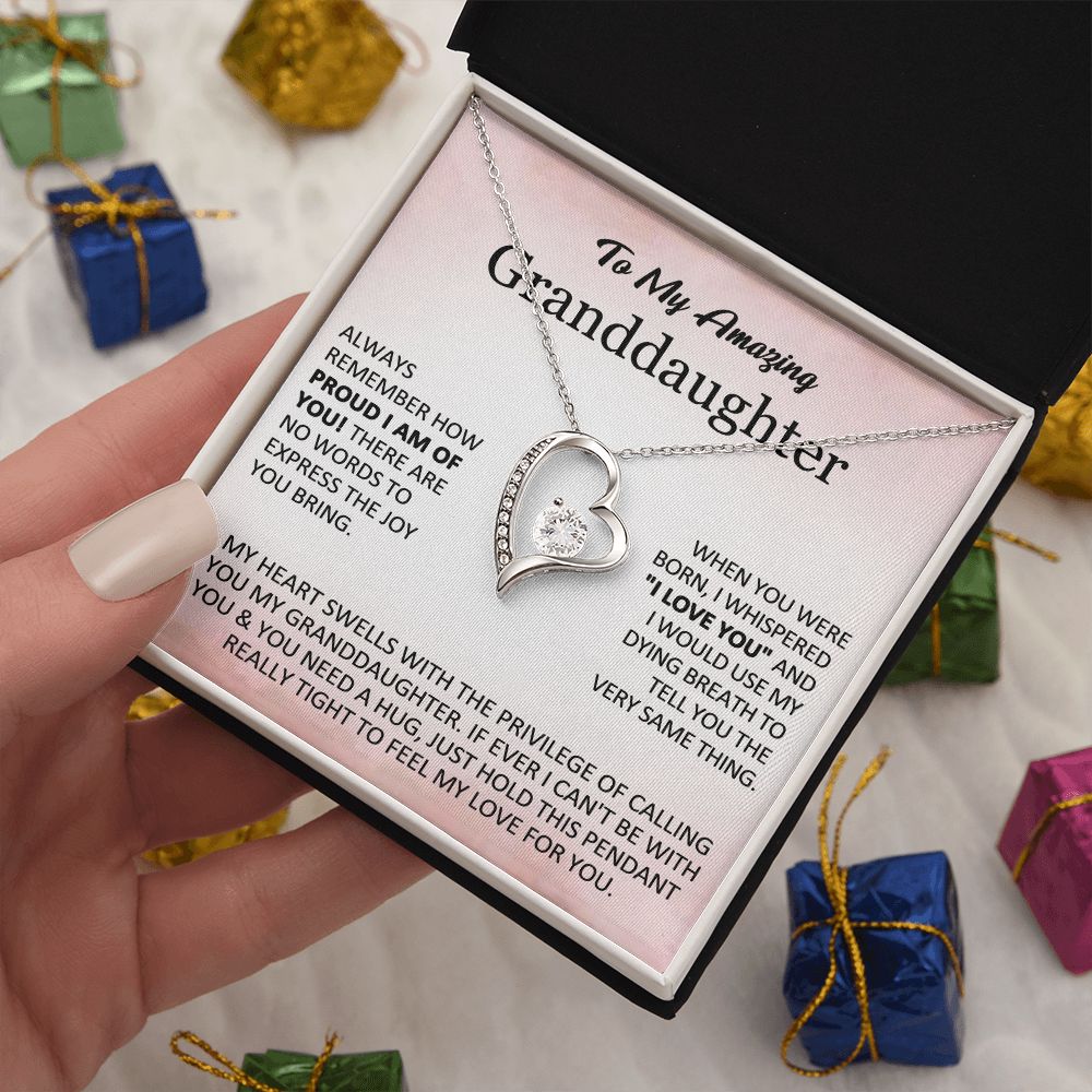 To My Granddaughter – Proud Love Necklace