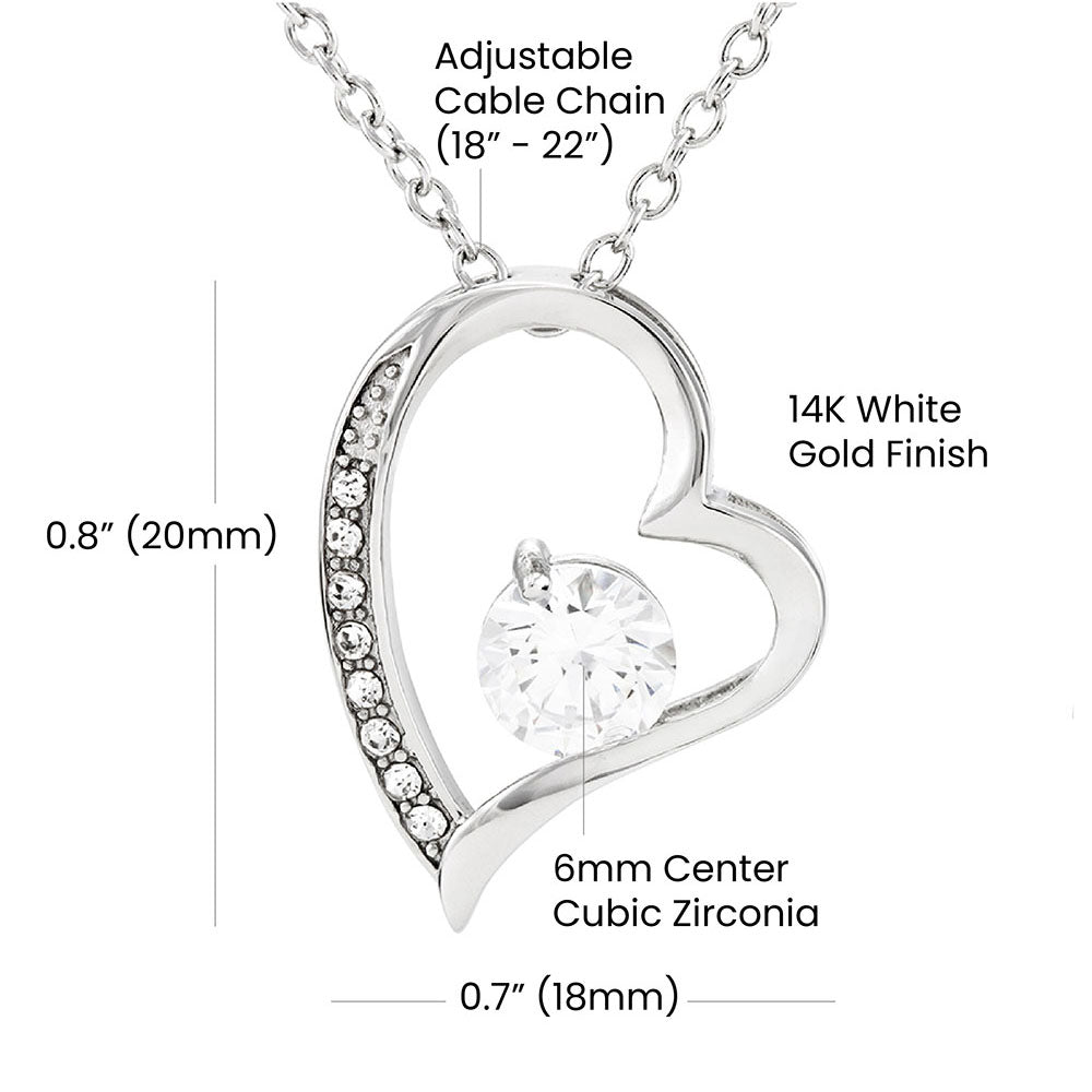 Heart Necklace Bridesmaid Thank You Gift