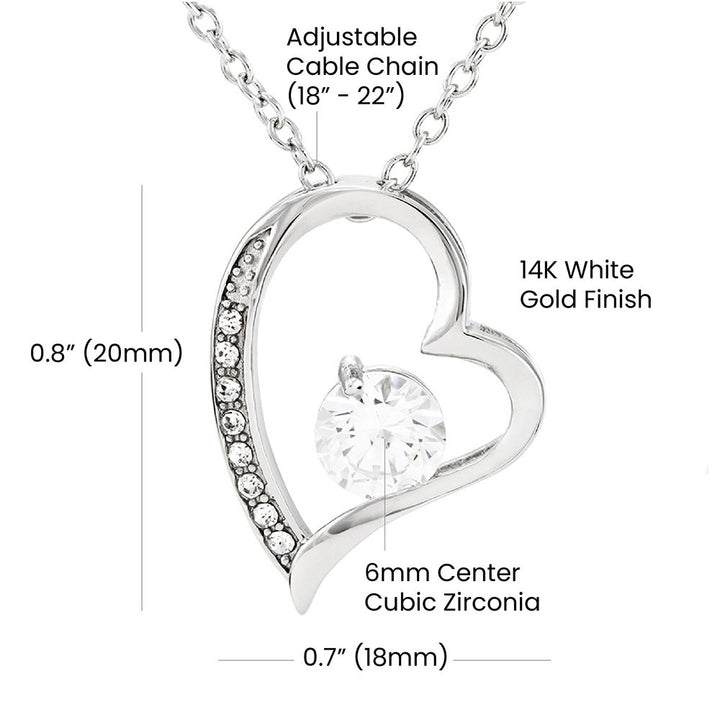 Heart Necklace Bridesmaid Thank You Gift