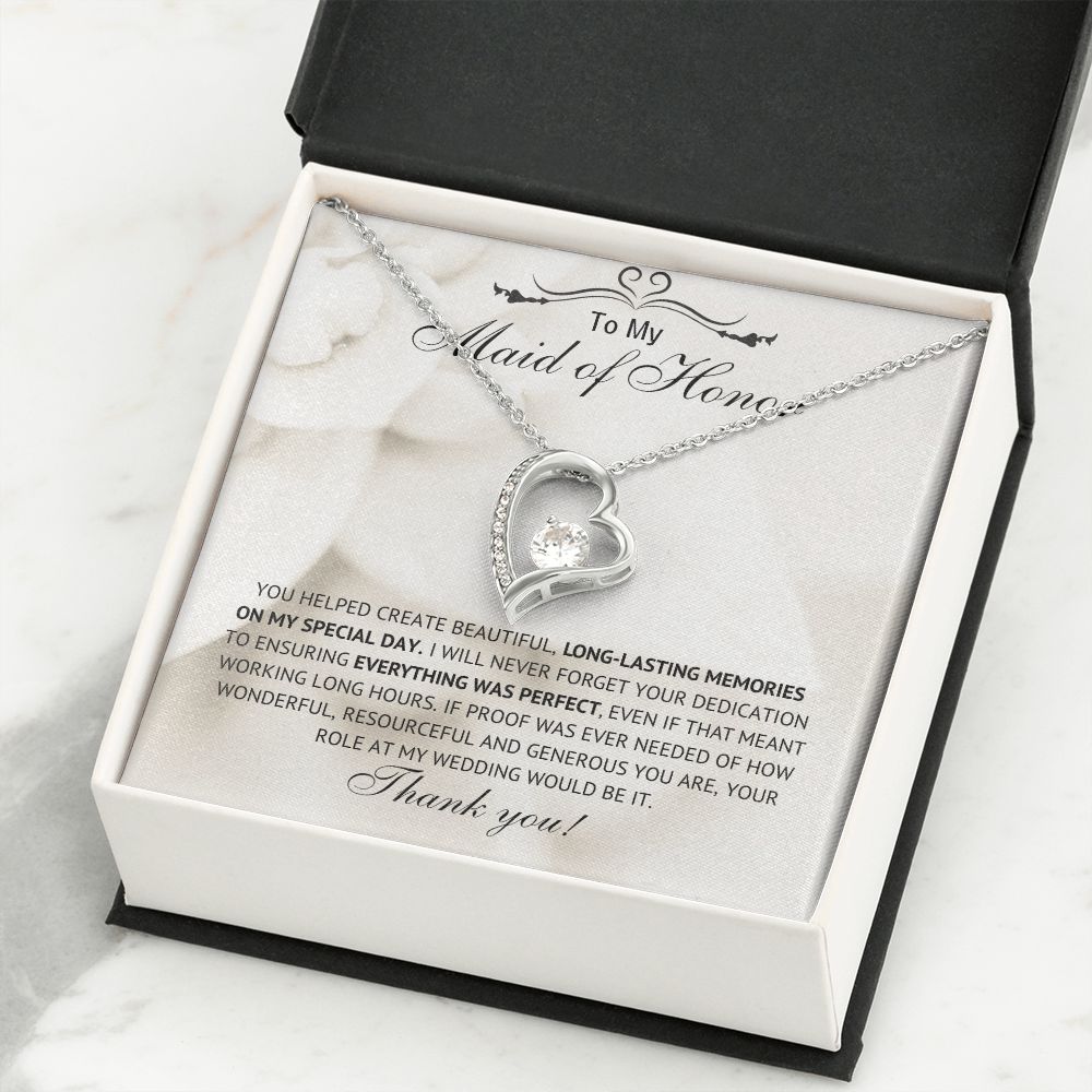 Gift from Bride to her Maid of Honor