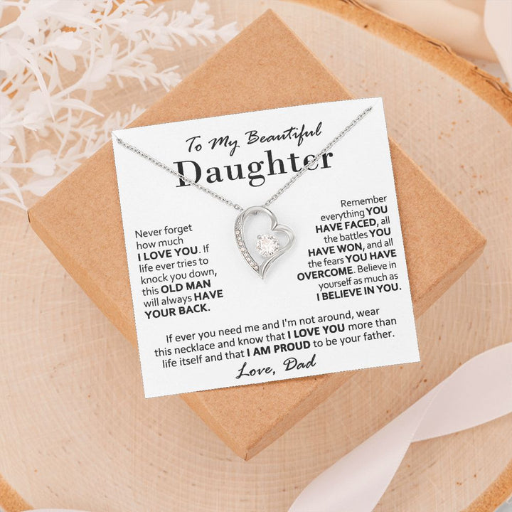 To My Daughter – Dad’s Heartfelt Necklace