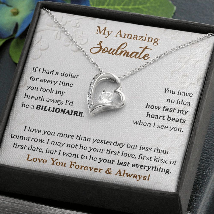 Heart Necklace Gift for Soulmate Love