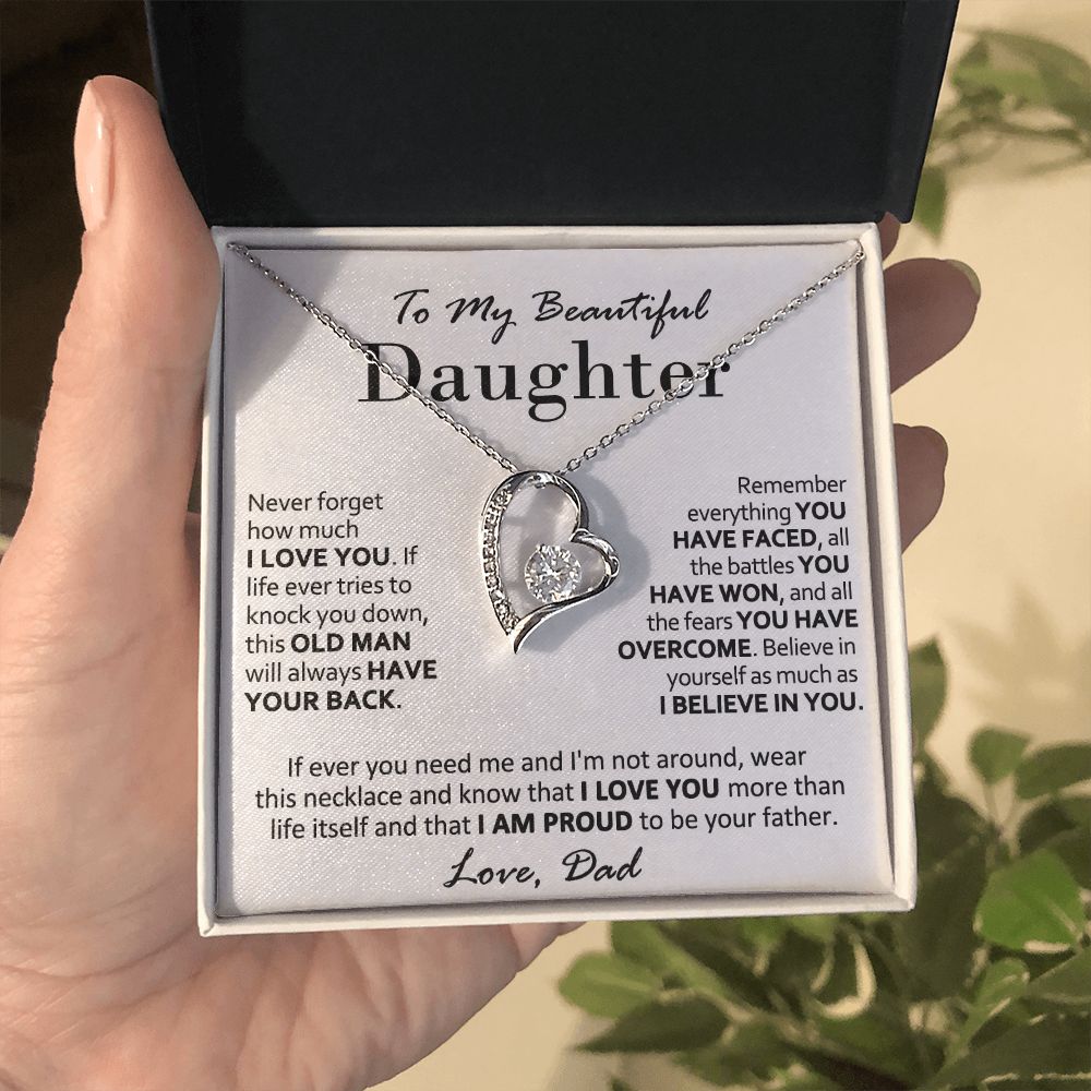 To My Daughter – Dad’s Heartfelt Necklace