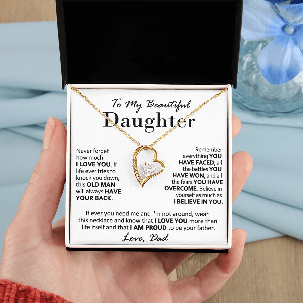 To My Daughter – Dad’s Heartfelt Necklace