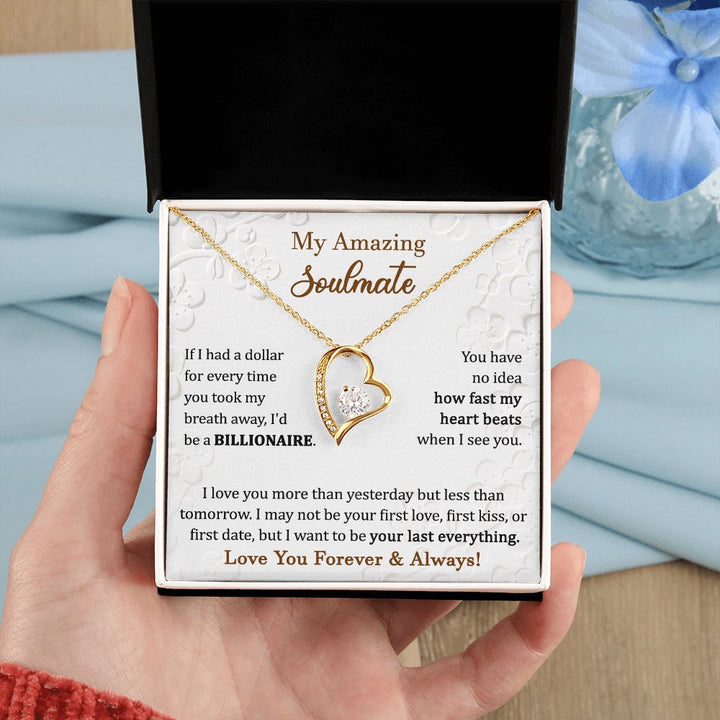 Heart Necklace Gift for Soulmate Love