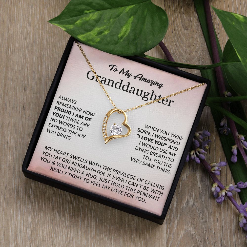 To My Granddaughter – Proud Love Necklace