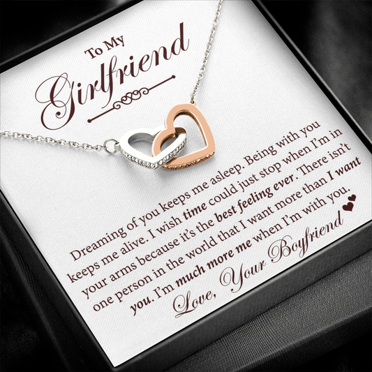 To My Girlfriend Necklace - Unique Gift For Woman