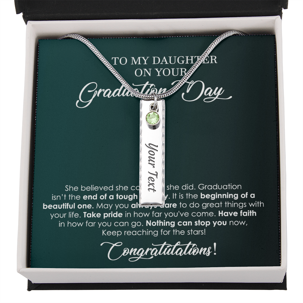 Custom Graduation Necklace for Daughter