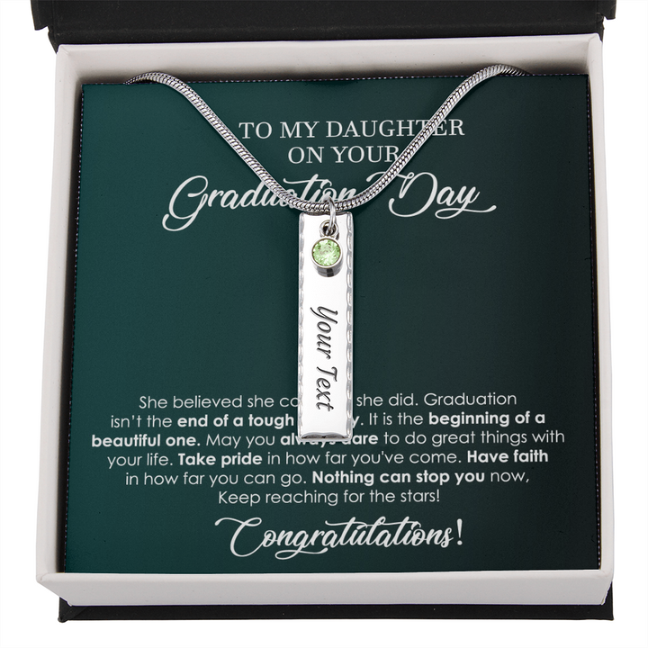 Custom Graduation Necklace for Daughter