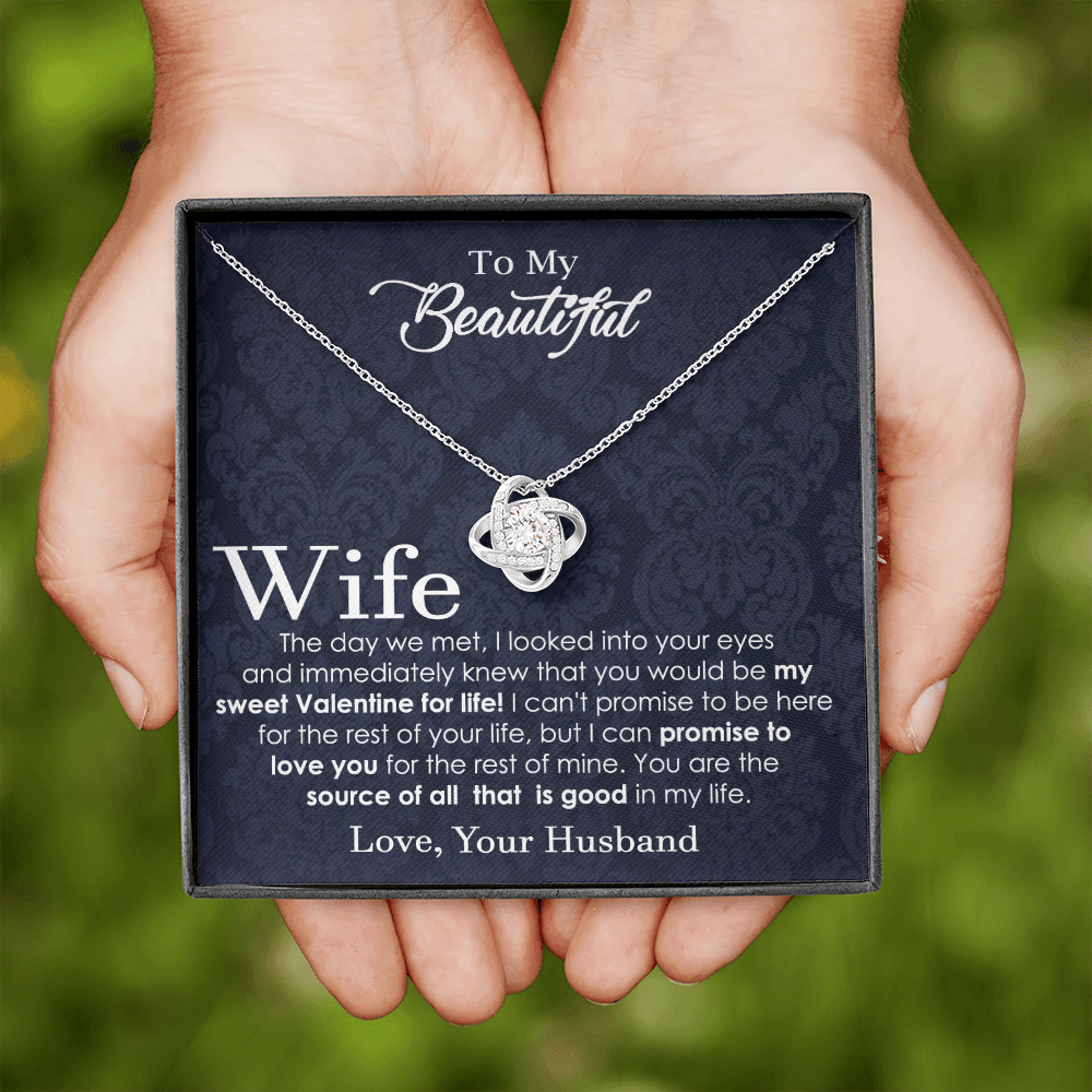 Love Knot Valentine Necklace for Wife