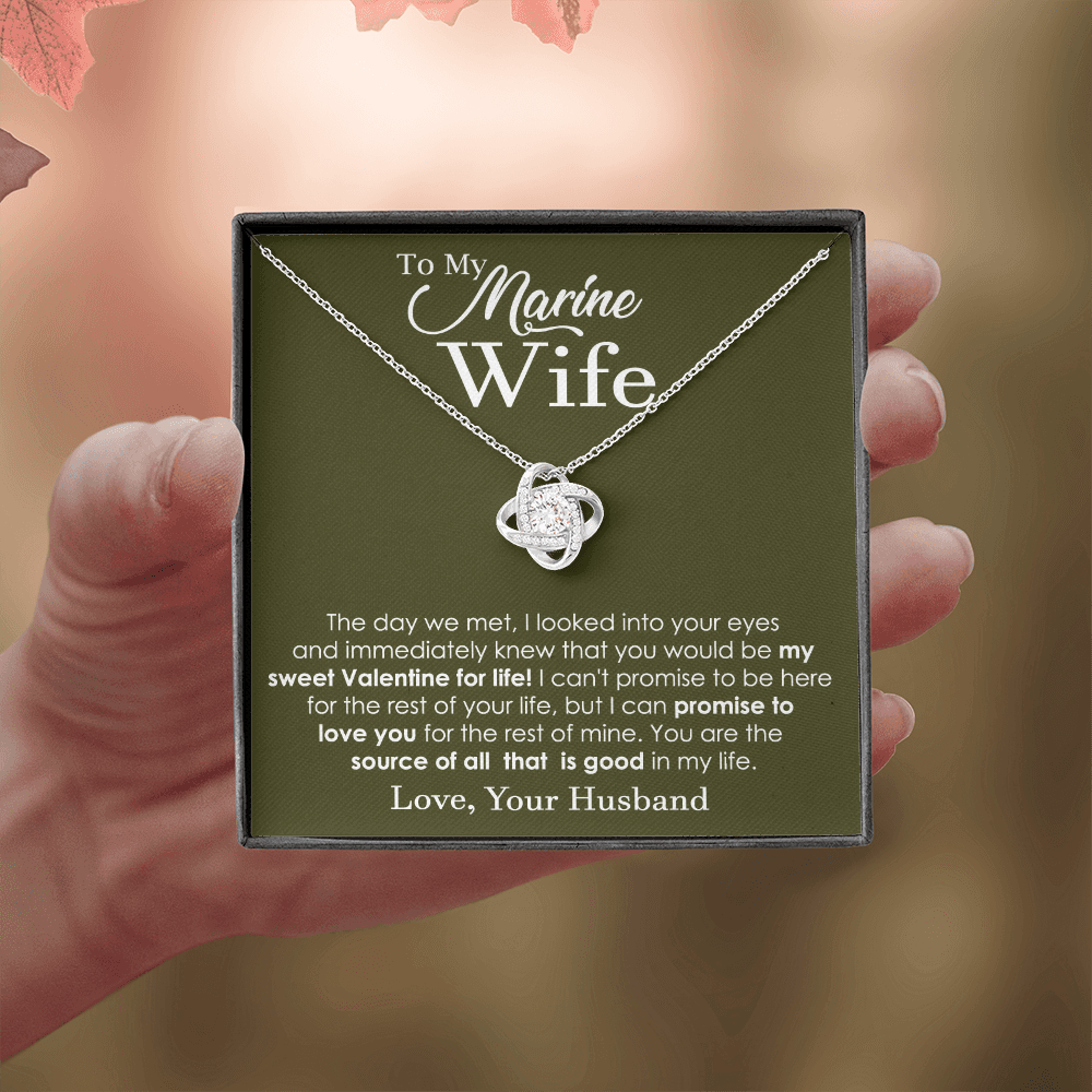 Marine Wife Necklace From Husband